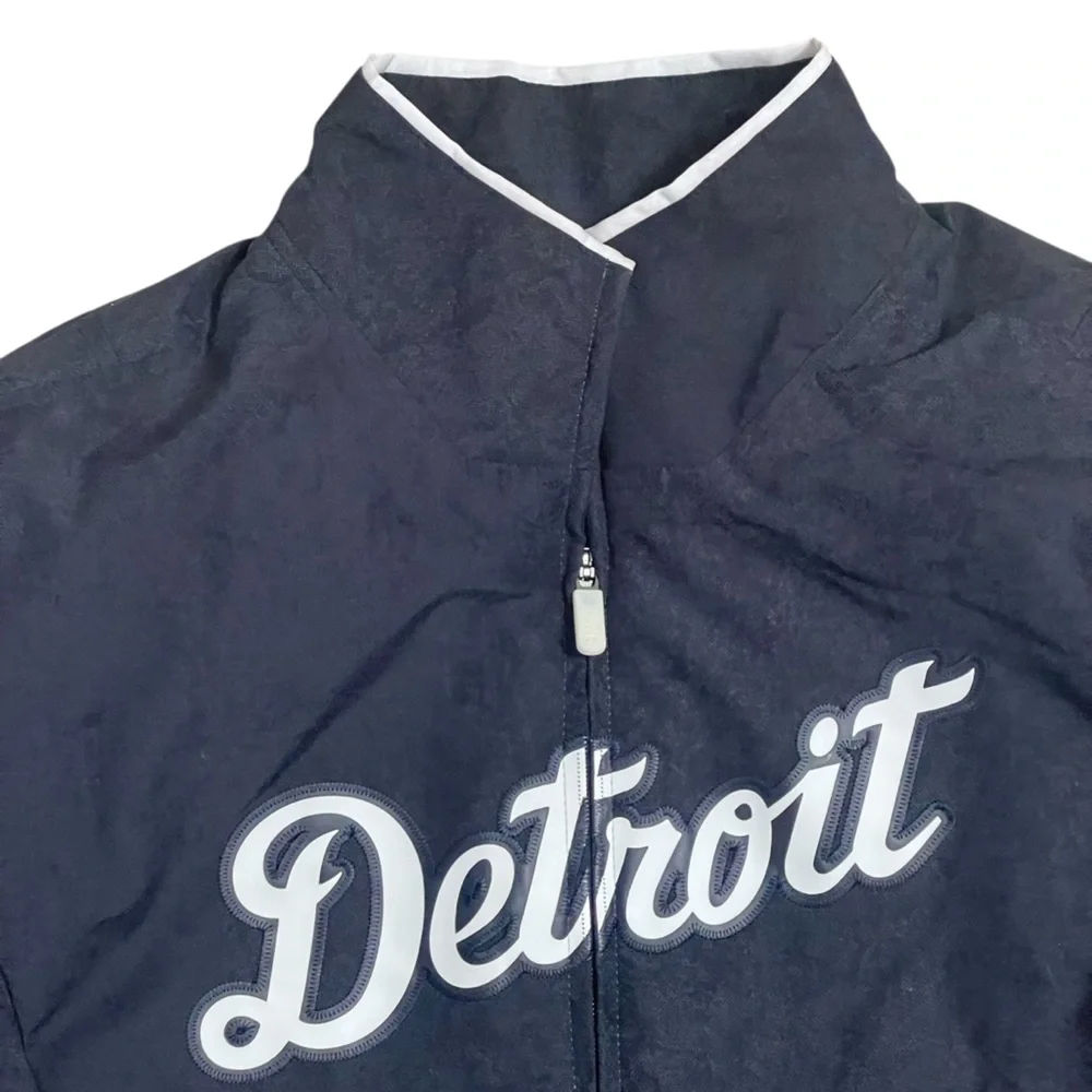 Majestic Thermabase MLB Detroit Tigers Jacket Navy Medium - Picture 2 of 13
